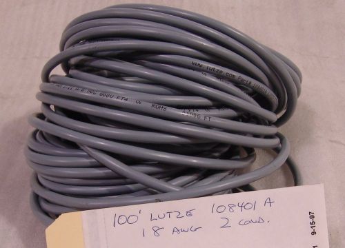 100&#039;  electrical cable 18 awg , 2 conductor , Lutze 108401A