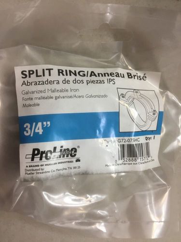 Lot Of 20) 3/4&#034; Galvanized Split Ring Hager Galvanized Malleable Iron (p671W)