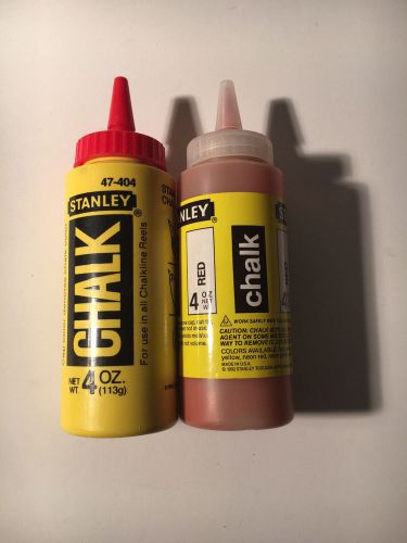Stanley 47-404 Red Chalk 4oz (2 Bottles)