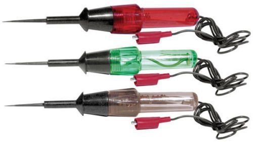 3pc circuit tester set continuity volt tester alligator clips and 48&#034; wire 94130 for sale