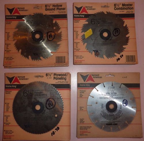 VERMONT AMERICAN KROME-KING CIRCULAR SAW BLADES LOT OF 35 NEW !!!!!