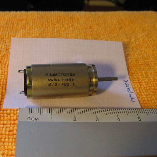 MINIMOTOR SA 16/3 485:1 (swiss made) Precision Gearhead with Faulhaber DC microm