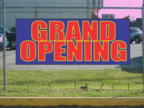 Red Yellow Blue GRAND OPENING Banner Sign NEW Larger Size