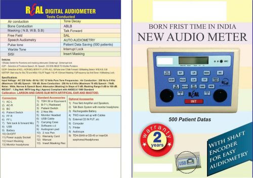 Real Pure Tone Audiometer with Special Test Audiology ENT