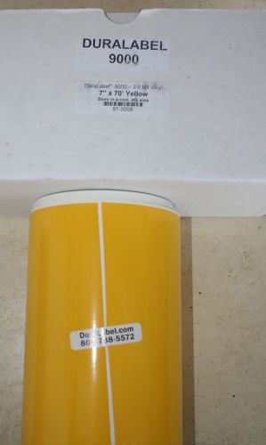 Graphic products duralabel 9000 97-3008 yellow 3.0 mil premium vinyl tape 7&#034;x70&#039; for sale