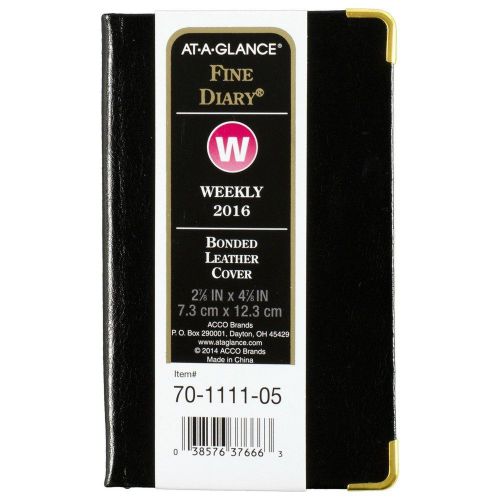 AT-A-GLANCE Fine Diary 2016 Weekly / Monthly Pocket Diary 12 Months 2.88 x 4....