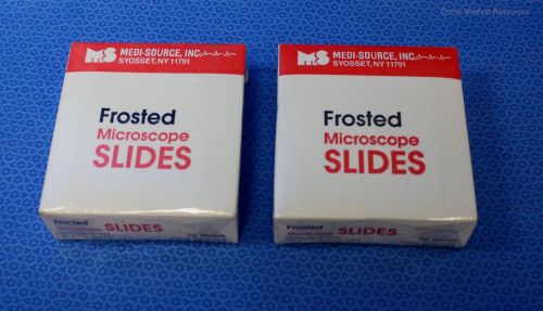 Medi-Source 144 ea. Paper Separated Frosted Microscope Slides 3&#034; x 1&#034;