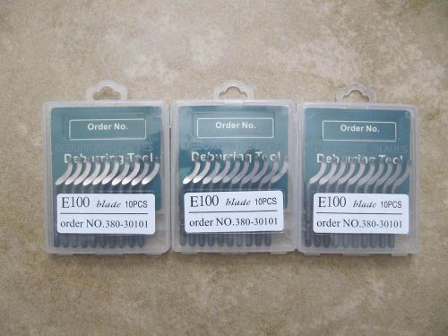 3 pack DEBURRING REPLACEMENT  BLADES , E100 HSS