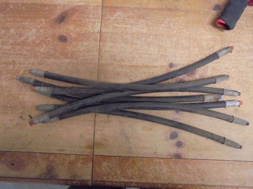 hydraulic hoses 22win long 1/4 MP ends AeroQuip 1529-4 7 pieces NOS