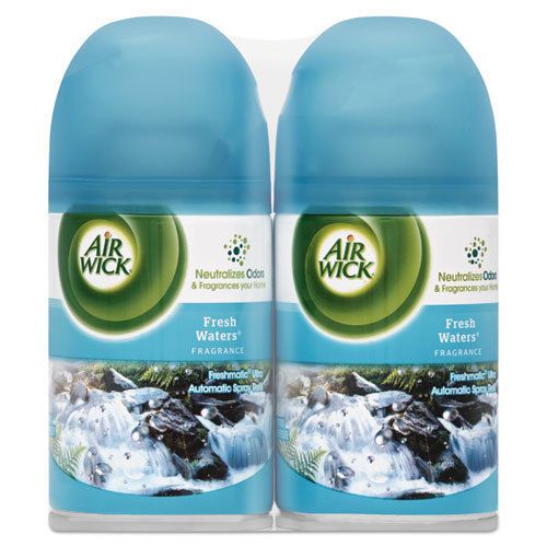 &#034;Freshmatic Ultra Spray Refill, Fresh Waters, 6.17oz Aerosol, 2/pk, 3 Pk/ct&#034;