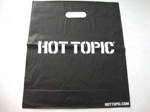 Hot Topic Black Handle Plastic Bags