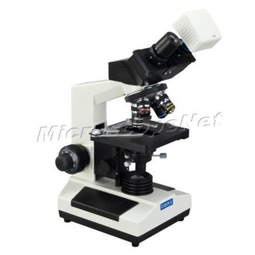 Omax live blood darkfield compound microscope 40x-1000x w 1.3mp digital camera for sale