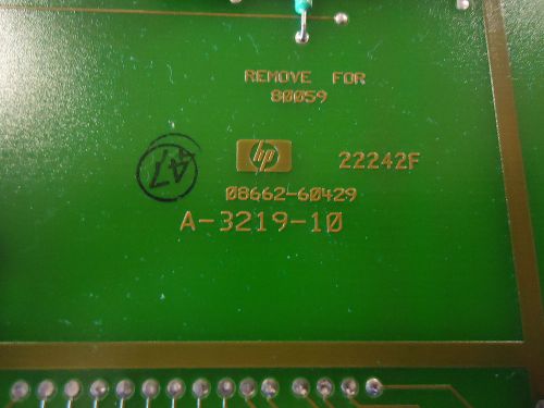 Agilent HP 08662-60429 RAM/ROM Memory Board (Part P-3)
