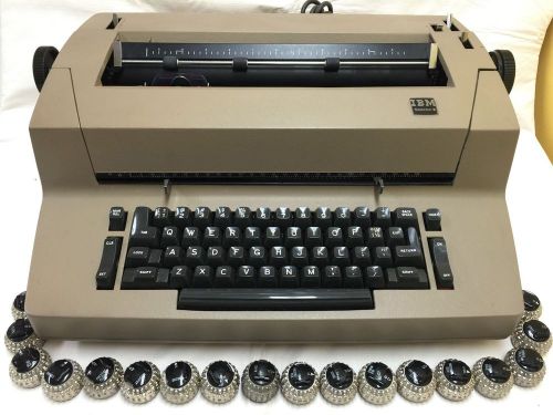 1-Owner IBM Selectric ll Typewriter - Tested Working Clean ... INCLUDES 18 FONTS