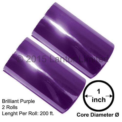 Hot stamp foil stamping tipper kinsley 2rolls 3&#034;x200ft purple #bw88-59e-s2-1&#034;# for sale