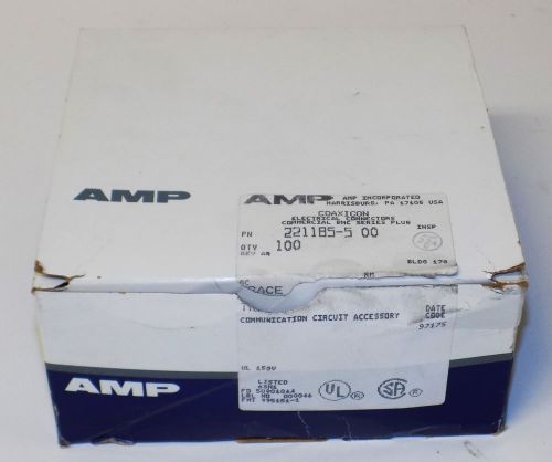 100 NEW AMP 221185-5 RF COAXIAL BNC PLUG STRAIGHT TE 75 OHM CRIMP CONNECTORS