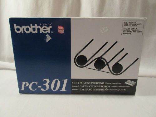 Brother PC-301 Printing Cartridge 1 Cartridge New Sealed