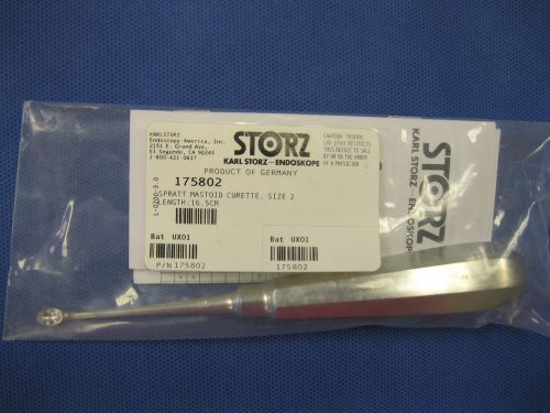 KARL STORZ 175802 SPRATT MASTOID CURETTE, SIZE 2  LENGTH: 16.5CM