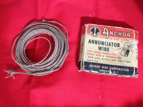 Antique roll anchor annunciator wire coil original box radio hook ups vintage for sale
