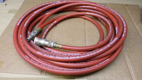 PARKER PARFLEX 50&#039; X 1/2&#034; ID RED AIR AND WATER HOSE 300 PSI WITH FITTINGS #GPH-8