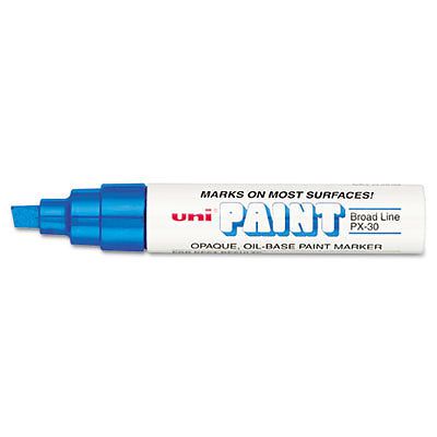 Uni-Paint Marker, Broad Tip, Blue, Sold as 1 Each