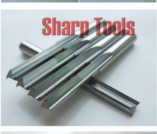 5pcs 4*17mm two straight flutes cnc router bits pvc, acryl, plywood for sale