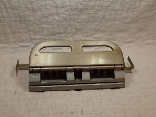 Heavy Duty Metal Adjustable 2, 3, 4 Hole Paper Punch Mutual Centamatic 300