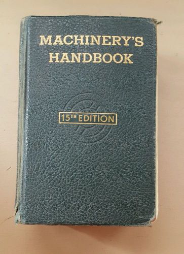 Machinery&#039;s handbook toolbox edition  15th edition , toolbox thumb index edition for sale