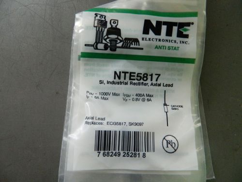 (10) X Nte5817 si, industrial rectifier, axial lead