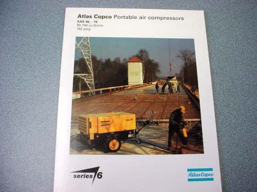 Atlas Copco XAS 46,-76 Series 6 Portable Compressors Brochure