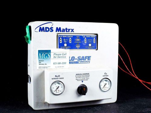MDS Matrx Flo-Safe Dental Manifold for Nitrous Oxide Sedation N2O Monitoring