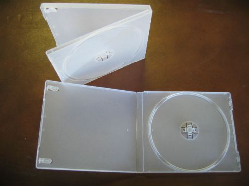 100 NEW CLEAR SINGLE POLY CD/DVD CASES W/SLEEVE PSC12