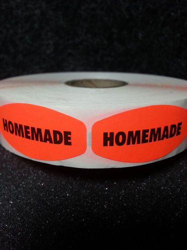 1.5&#034; x .75&#034; HOMEMADE MERCHANDISE LABELS 1000 PER ROLL free ship STICKERS