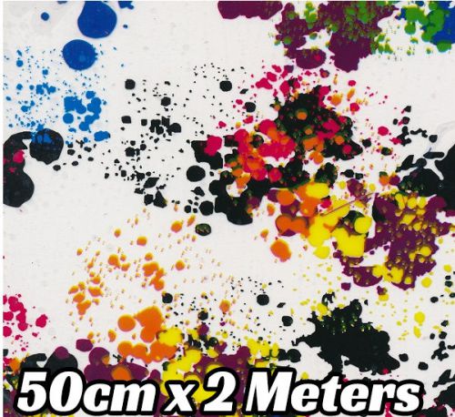 HYDROGRAPHIC WATER TRANSFER PRINT HYDRO DIPPING FILM NEW PAINT SPLASH SPLATTER