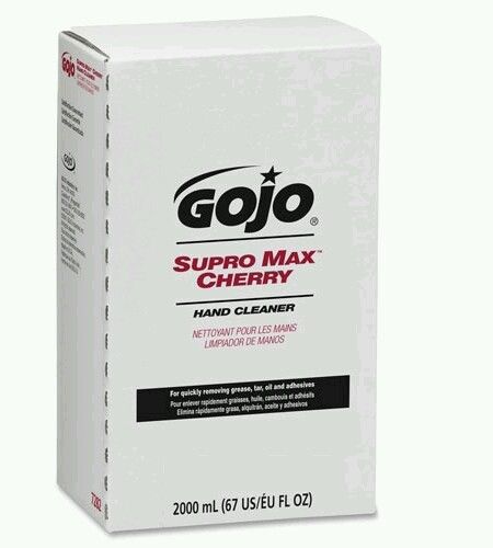 GOJO 7282-04 2000 mL Supro Max Cherry Hand Cleaner, PRO TDX 2000 (4) Refills
