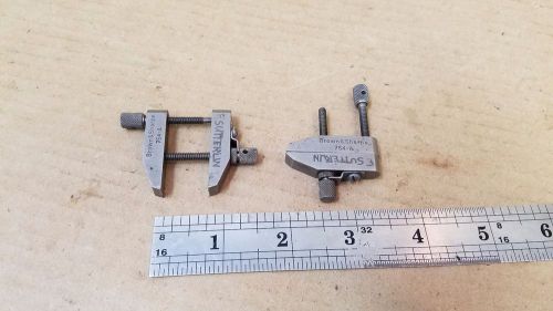Lot of 2 brown &amp; sharpe 754 a parallel clamps  machinist toolmaker tools for sale