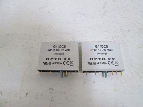 LOT OF 2 OPTO 22 INPUT MODULE (WHITE) G4 IDC5 *NEW OUT OF BOX*