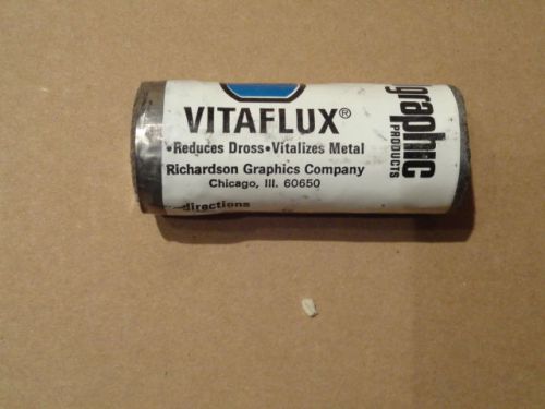 Vintage VitaFlux Lead Alloy Revitalizer/Dross Removal Lead Sinker/Bullet Casting