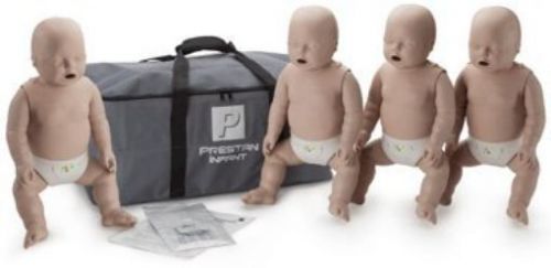 4-Pack of Infant CPR Manikins with Compression Rate Monitors by Prestan, Medium