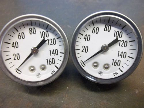 NKS 0-160 PSI PRESSURE GAUGE LOT OF 2    (WL20)