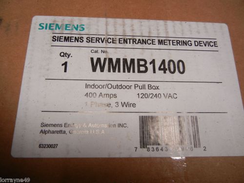 Siemens WMMB1400 400AMP INDOOR OUTDOOR PULL BOX 120/240