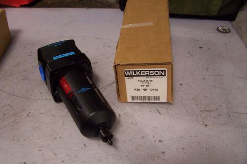 NEW WILKERSON 3/4&#034; PNEUMATIC OIL FILTER 30 CFM 0.5 MICRONS 150 PSI M28-06-CK00