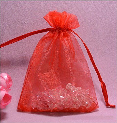 Kalevel 7*9cm Organza Drawstring Gift Bags Wedding Favor Bags Jewellery Pouches