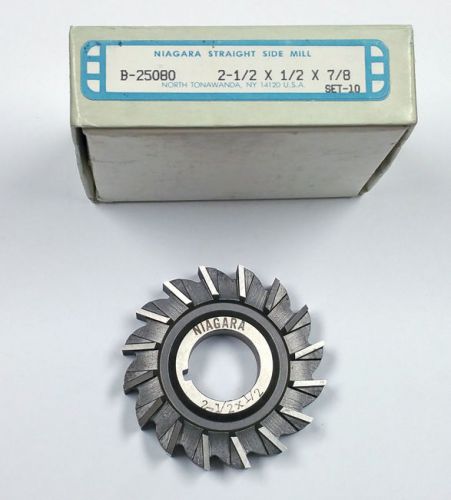 2-1/2&#034; X 1/2&#034; X 7/8&#034; SIDE MILLING CUTTER, NIAGARA CUTTER B-25080