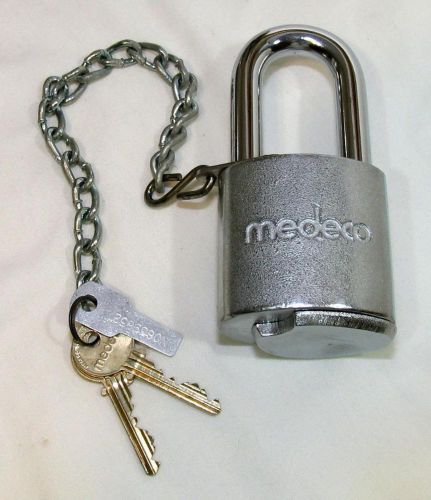 Big Medeco Protector High Security Padlock + Keys