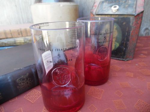 Redberry Ciroc Bottles Upcycled Tumblers Groomsman Mancave Bar Wedding SET OF 2