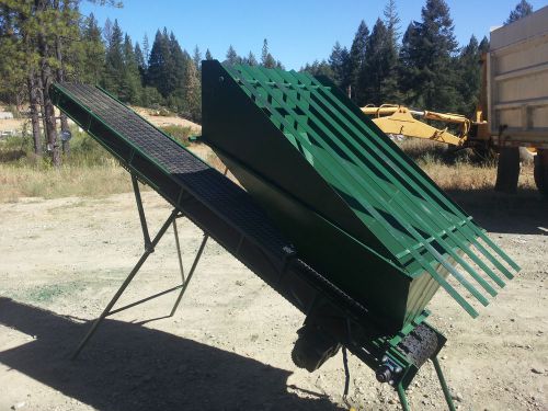 Feed hopper conveyor w/grizzly,  shop built, for gold mining/aggregate, 10ft for sale