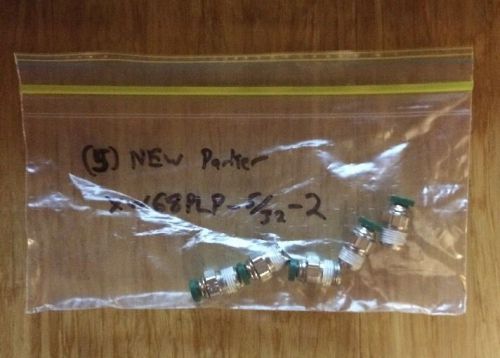(5) NEW Parker XW68PLP-5/32-2 Fittings XW68PLP 5/32 2
