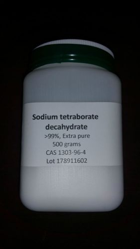 Sodium tetraborate decahydrate, 99%, Extra pure, 500 gm