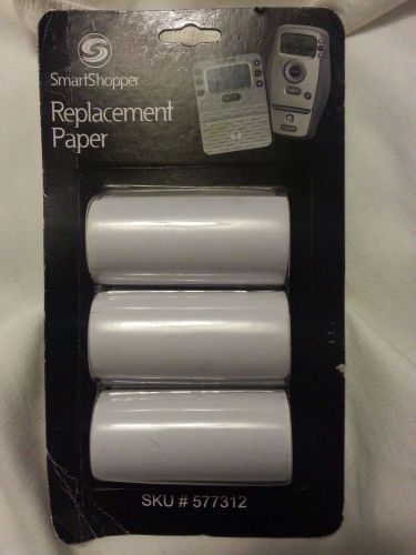 NEW Genuine SmartShopper # 577312 Roll Replacement Paper 3-pack SHIPS FREE!